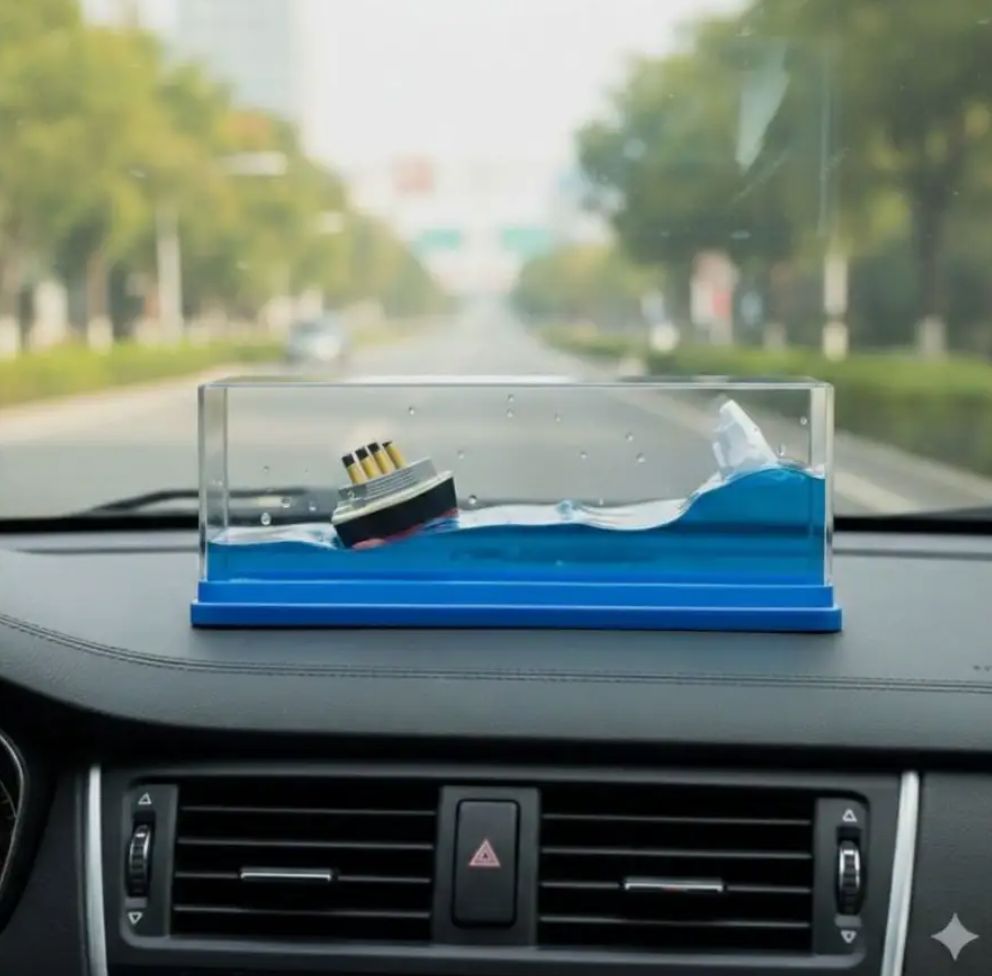 Universal Multicolor Car Dashboard Decorative Item Titanic